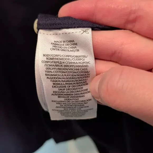 Ralph Lauren Men's Sz 3XB Navy Blue Button Down Shirt Long Sleeve Big & Tall - Picture 5 of 5